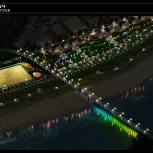 한탄강의 야경(조감도)