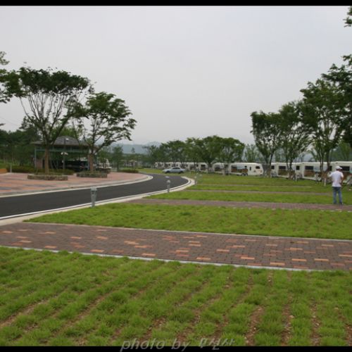 개장 전날 우중캠핑....