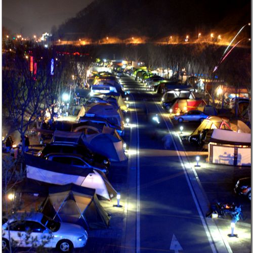 한탄강관광지 야경사진입니다.^*^