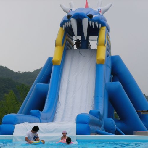 한탄강 물놀이장 대형미끄럼틀.. 일명 용가리